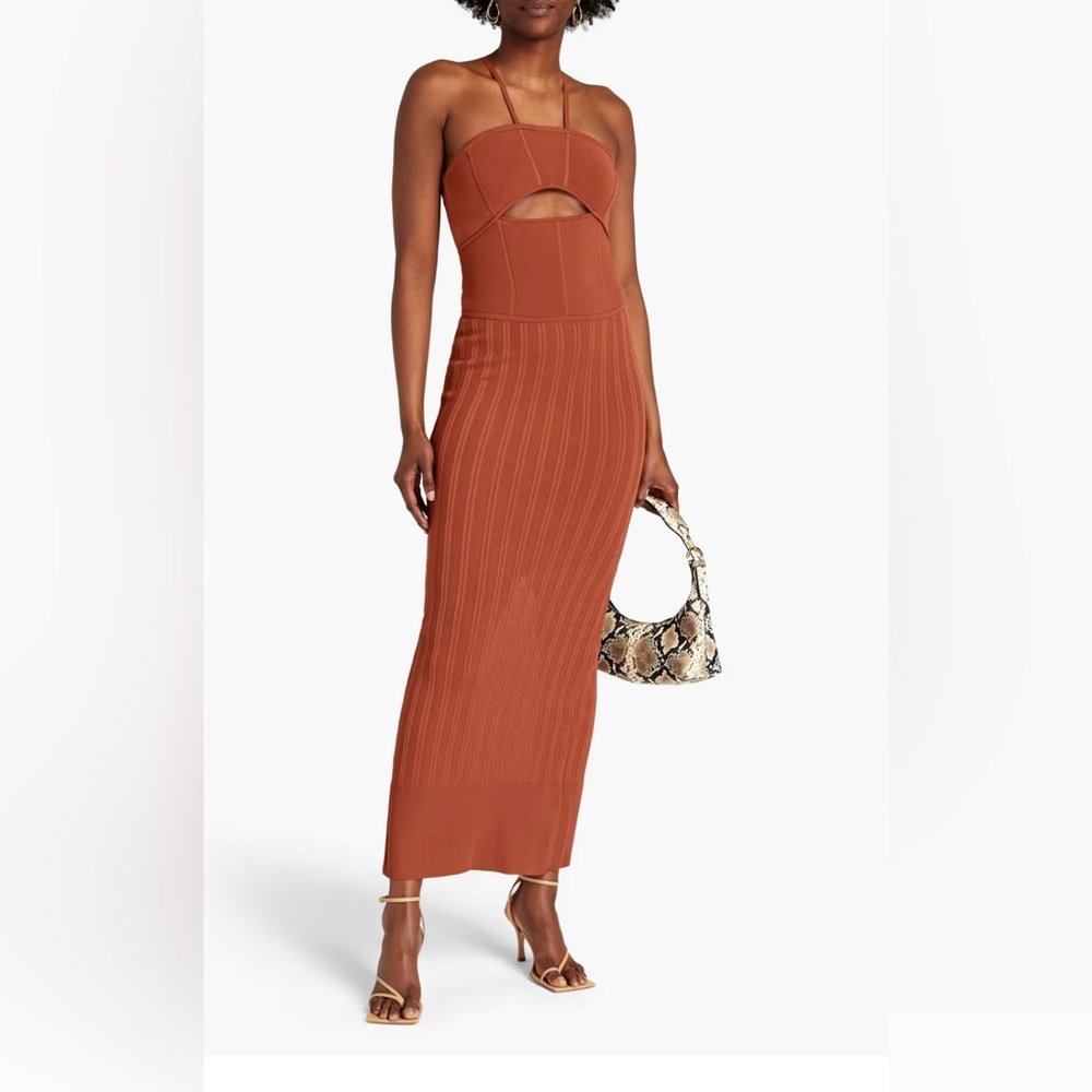 Herve Leger Cutout Bandage Maxi Dress